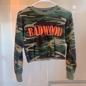 Limited Edition Badwood Camo Cropped Flannel